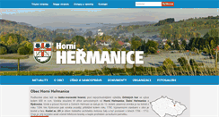 Desktop Screenshot of hornihermanice.cz