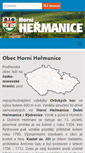 Mobile Screenshot of hornihermanice.cz