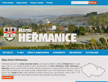 Tablet Screenshot of hornihermanice.cz